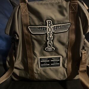 Men's Backpack - Olive and Brown